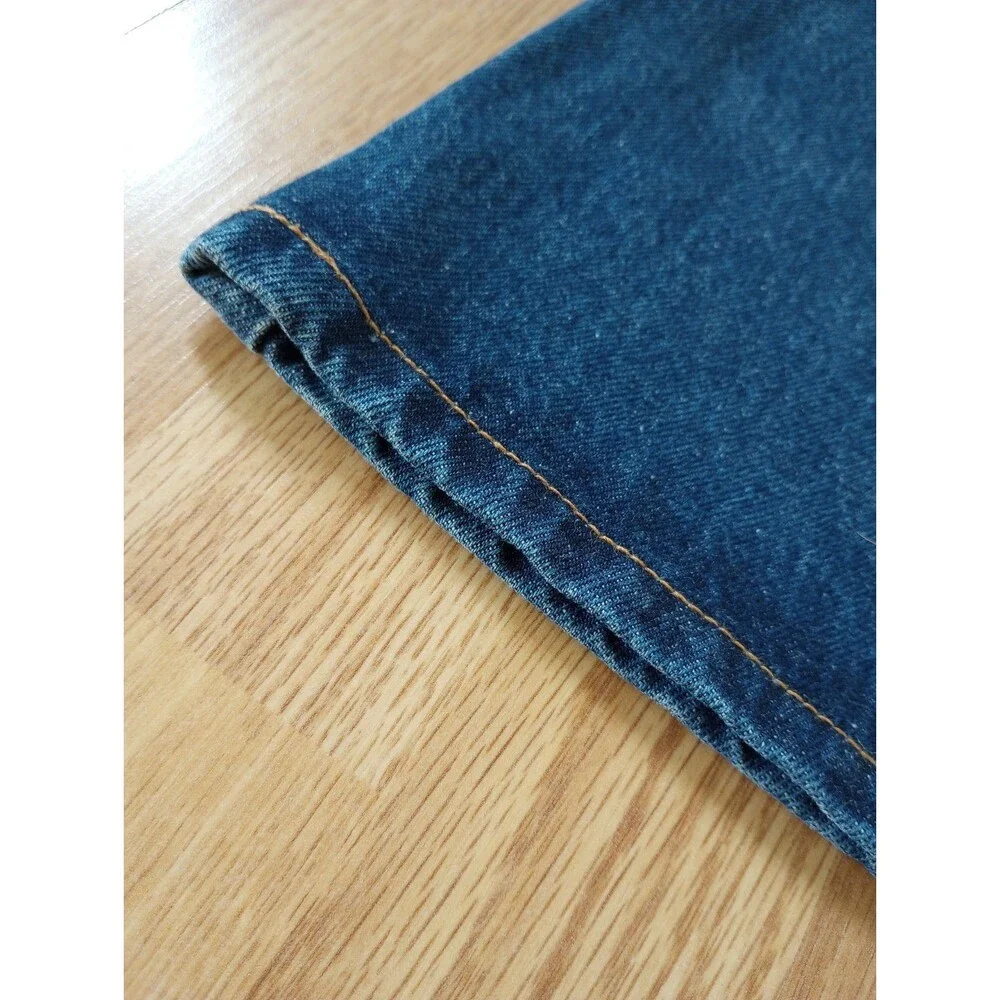 Vintage Levi's Red Tab Denim Jean Skirt Size 12 Blue 100% Cotton Knee Length USA